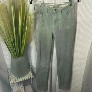 Anthropologie Pilcro Women’s 26 Corduroy Sage Green Skinny Ankle Pants